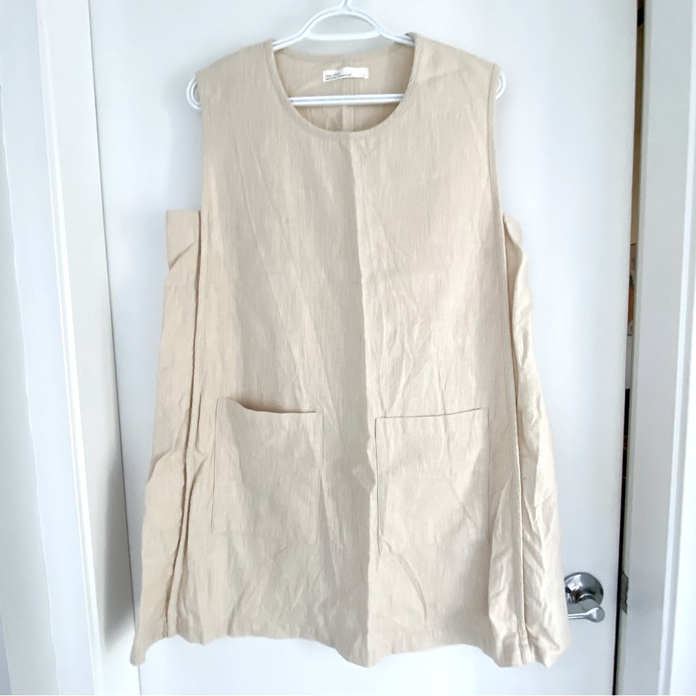 Oak + Fort Linen-like Sleeveless Mini Dress